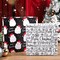 Black Santa Christmas Wrapping Paper, Reversible Holiday Gift Wrap with Classic From Santa & Merry Christmas Design for Kids, Season Party, Xmas Presents, 17 Inch X 33 Feet